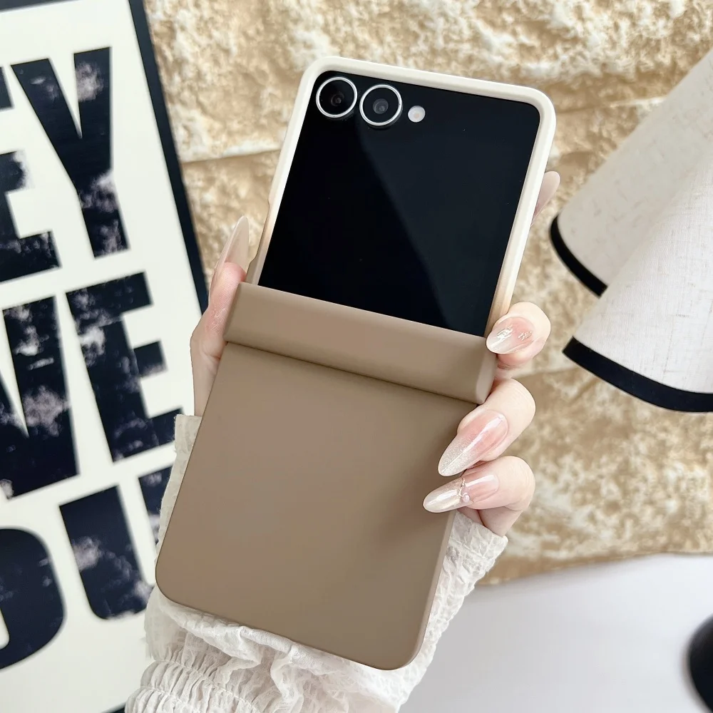 Luxury Matte Candy Color Contrast Gradient Hard Hinge Protection Shockproof Case