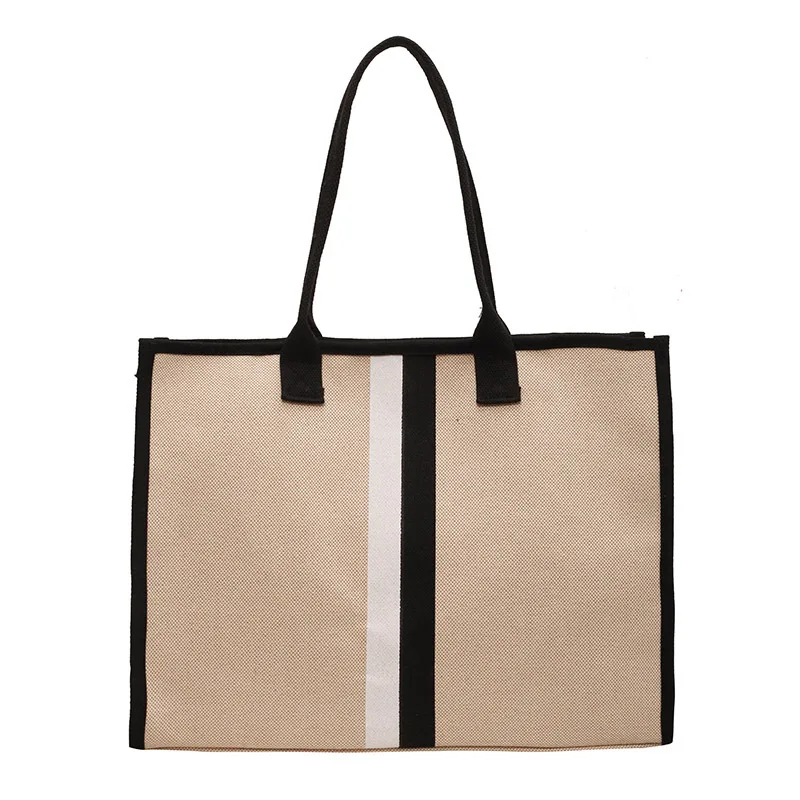 Shoulder Bags Tote Large Capacity Canvas Handbag NEW Daily Commute Simple Design Women Aesthetic Student Casual Trend All-Match