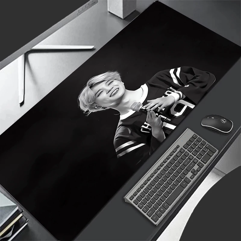 P-Park jimins Gaming Mouse Mat Gamer Cabinet Pc Accessories Keyboard Pad Deskmat Mousepad Mats Mause Laptops Anime Mouse Pads