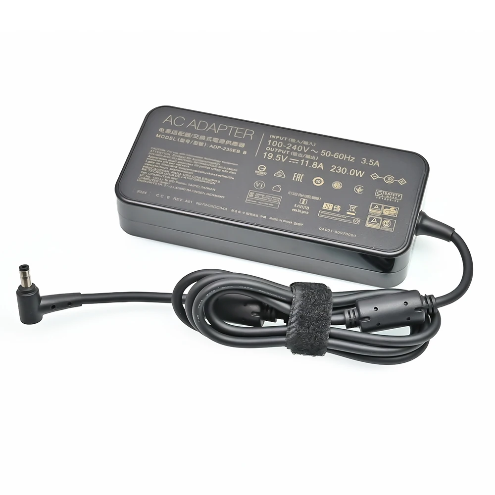 Cargador de 19,5 V 11.8A 230W para ordenador portátil, adaptador para juegos ASUS AERO 15-Y9-4K80P AERO 15-X9-RT4K5MP, ZX8-CR5S1