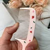 2pcs/set Cute Kids Hairdressing Comb Anti-static Pointed Tail Comb for Girls Strawberry Fruit  Hair Cmb Kids Hair Comb 4