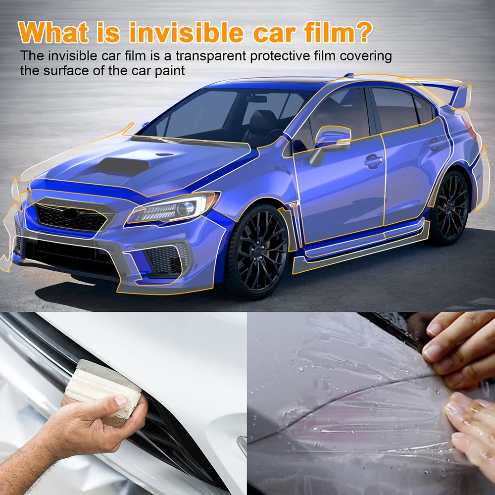 

for Subaru WRX 2018 2019 2020 2021 TPU Invisible Transparent Car Paint Protection Film Clear Bra PPF Decal Kit Accessories