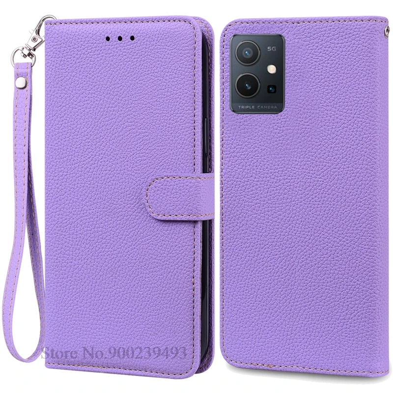 Leather Flip Wallet Case with Stand