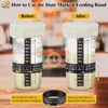 Sourdough Starter Kit Bread Proofing Baskets 24oz Sourdough Starter Jar Date Marked Feeding Band for Baking Enthusiasts Supplies 3