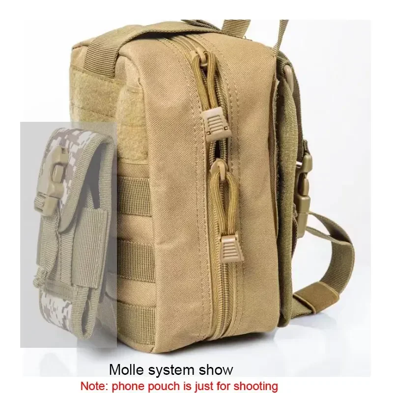 Hunting Molle Pouch EDC Tool Bag Holder Outdoor Sports Travel Camping Hiking Accessories Organizer EMT Waist Pack Bags