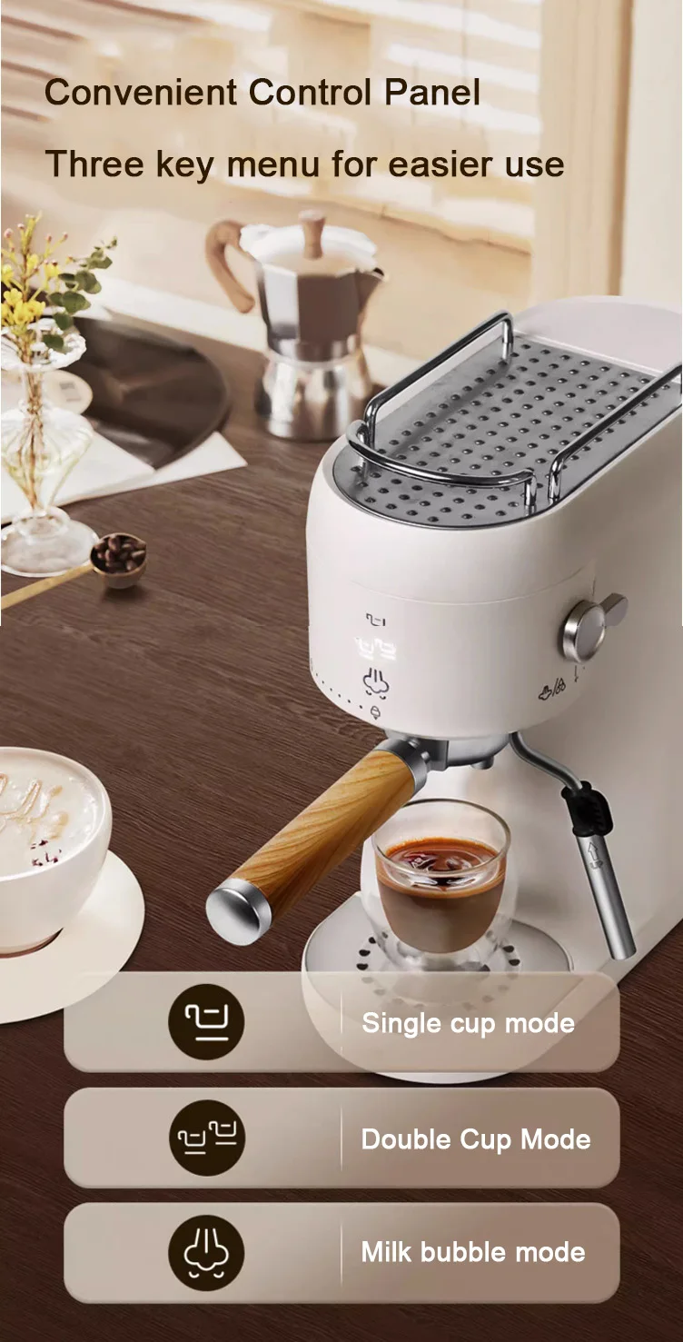 Edoolffe Espresso Coffee Machine With Milk Frother Wand For Espresso, Cafe  Powder 5 Bar Espresso Maker,cappuccino And Latte - Coffee Makers -  AliExpress