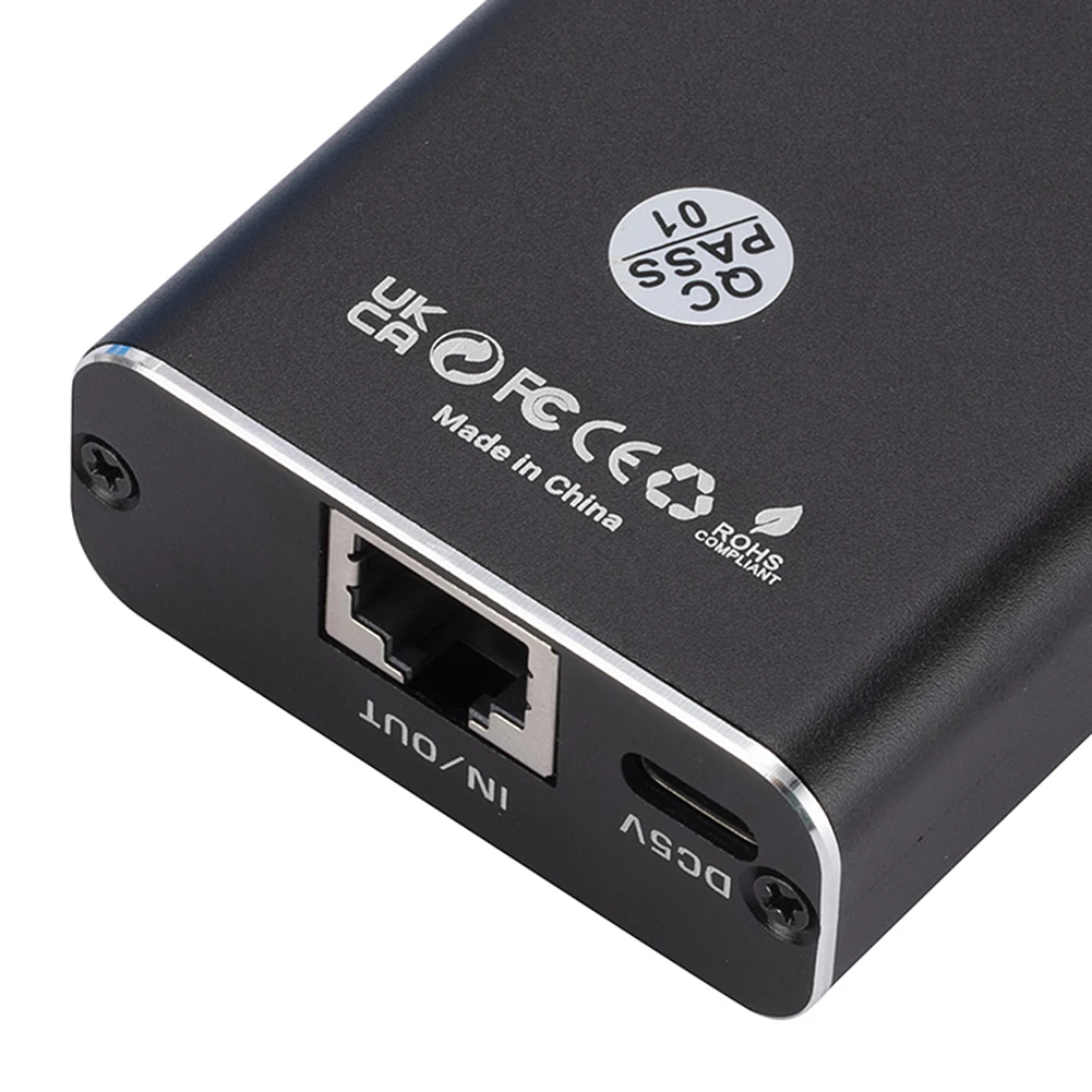 RJ45 Splitter with Power Cable Lan Ethernet Splitter 1 To 2 Out Internet Network Cable Extender for PC Laptop TV Box Router