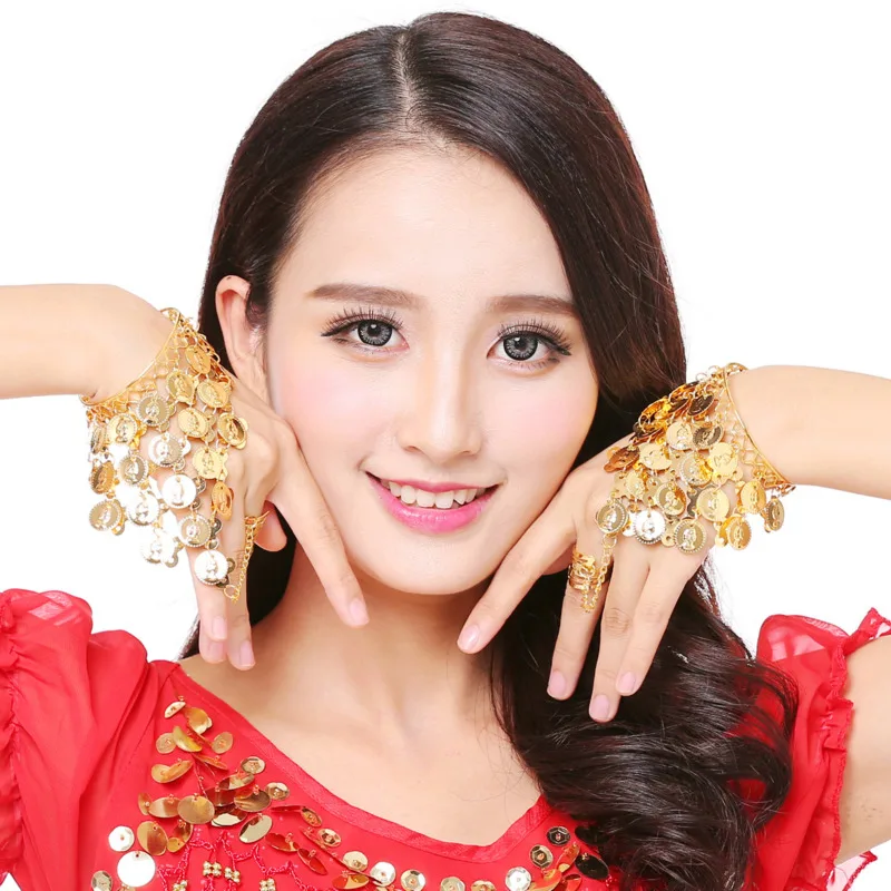

Belly dance Costume Jewelry Bracelet Indian Dance Ethnic Performance Accessories Jewelry Dance Ring Bracelet Ring Bracelet