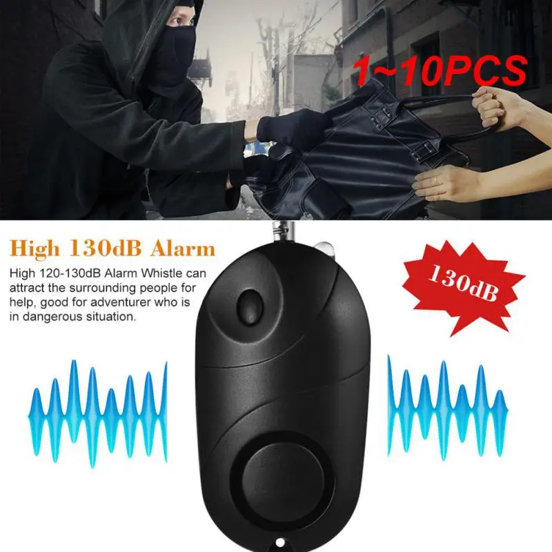 

1~10PCS Self Defense Alarm 130Db Security Alert Personal Safety Scream Loud Keychain Emergency Alarm For Elder Women