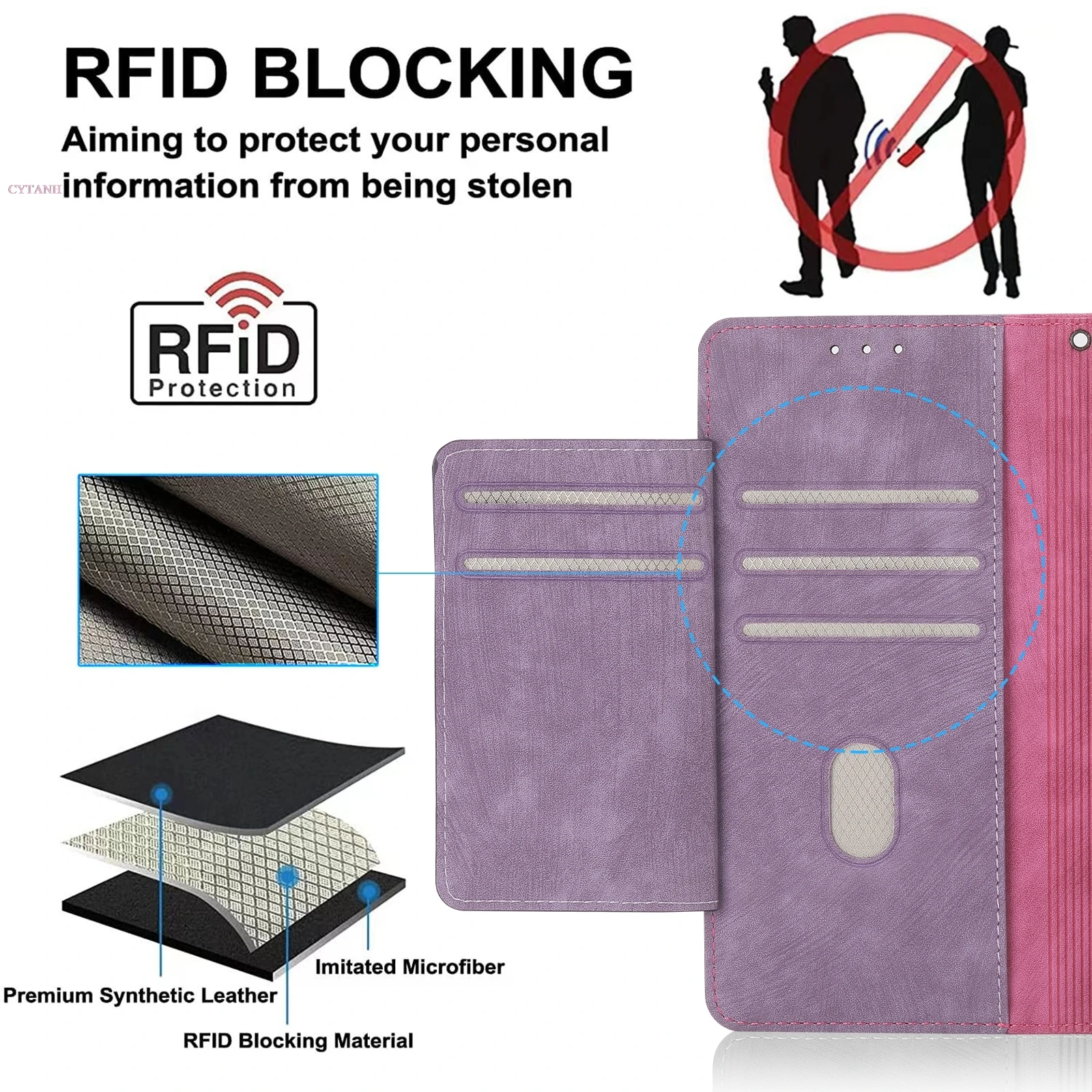 Anti-Theft Brush Leather Case For Samsung Galaxy M53 M51 M33 M13 M62 M32 M02S M62 M32 M12 M31S M30S M20 M10 Flip Wallet Cover