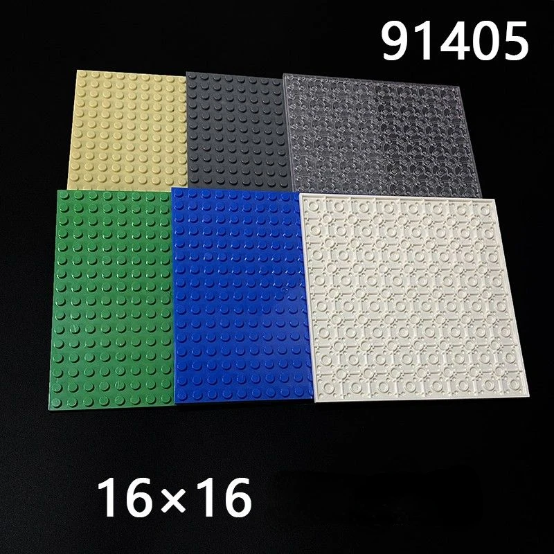 

Compatible with small particle building block accessories toy building block wall universal double-sided 16*16 point 91405 floor