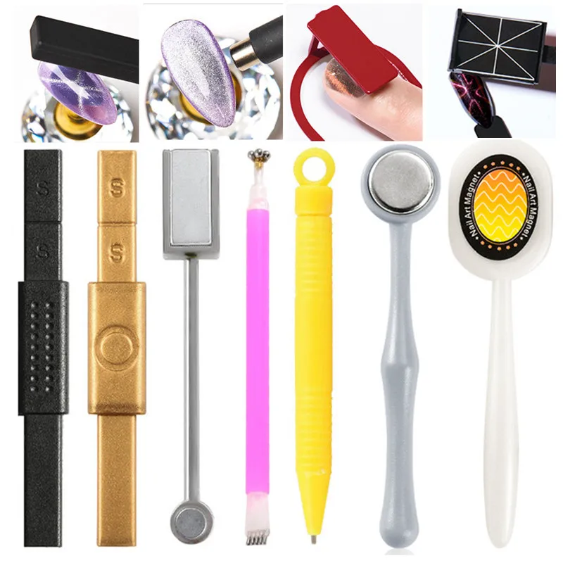 Magnetic Nail Art Stick 9D/3D Magnetic Effect Strong Magnet Board Painting Pen Gel Nail Gel Polish Varnish Manicure Tool magnetic nail art tools magnetic nail tools magnetic nail pen