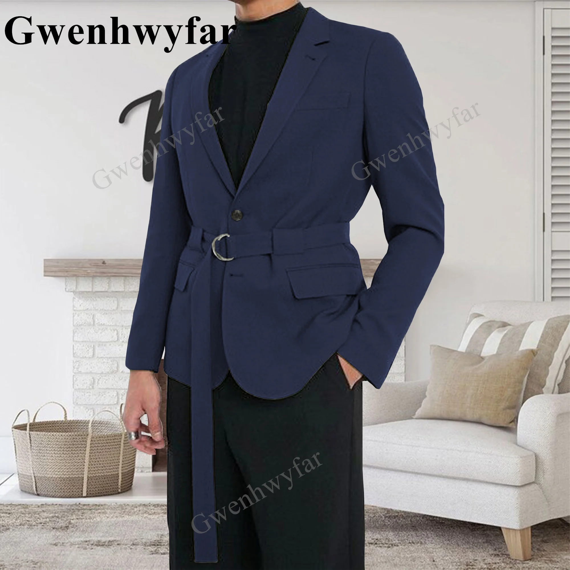 Gwenhwyfar Dark Purple 2023 Tailor Made Latest Male Suits For Wedding Two Pieces Notched Lapel Slim Fit Formal Business Best Men