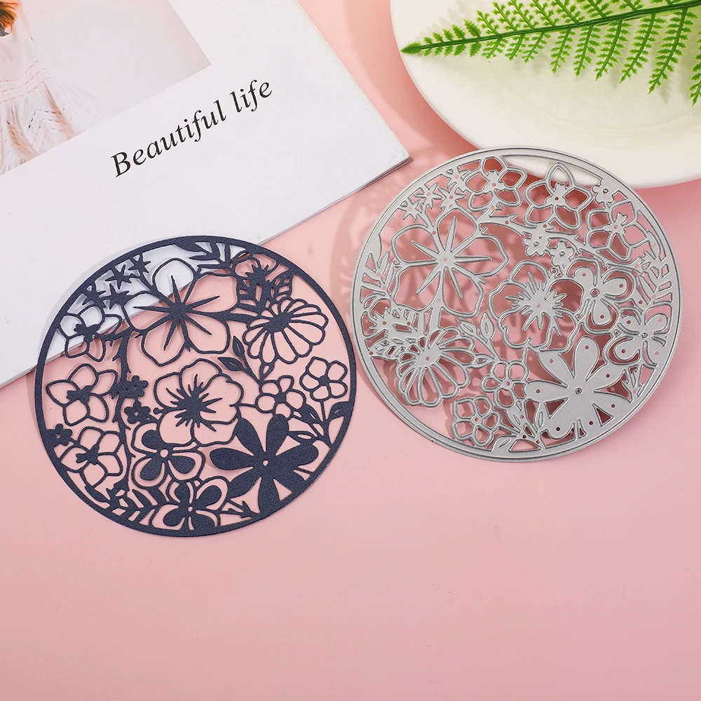 

Flower Craft Cutting Dies Circle Metal Cut Die Mold Troqueles Scrapbooking DIY Stencil Album Paper Card Making Decorative Crafts