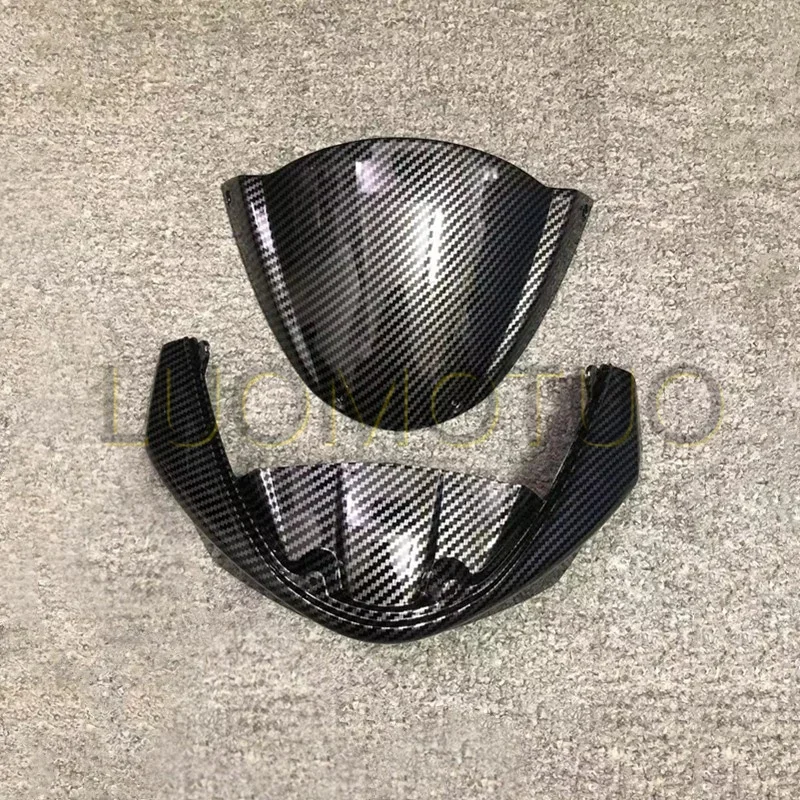 

Fit For Ducati Monster 696 796 1100/S/EVO Upper Front Cowl Nose Fairing Windscreen Carbon Fiber Paint