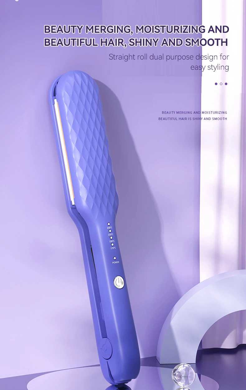 Description Picture 2 of itemHair Straightener 2 in 1 Mini Hair Curler Portable Hair Iron Professional Hair Straightener Curling Iron Styling Tools 220V