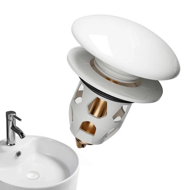 Bathroom Sink Stopper Bath Tub Drain Plug Stopper Universal Sink Plug Basin  Drain Strainer With Basket For Bathroom Drain Sink - AliExpress