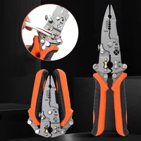 12 in 1 Multifunctional Wire Stripper Crimper Cable Cutter Pliers Foldable Electrician Pliers Tools and Cable Stripper Pliers 1