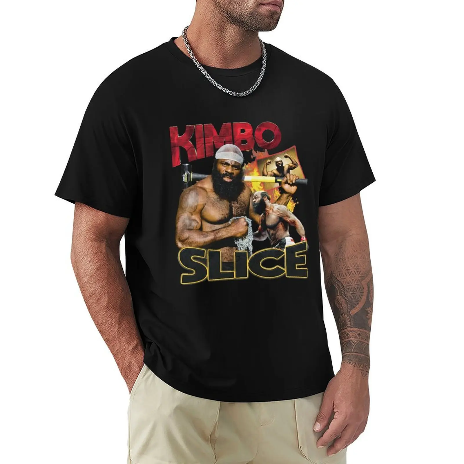 

Kimbo Slice - Vintage Style Rap T-Shirt boys animal print anime clothes t shirts for men graphic