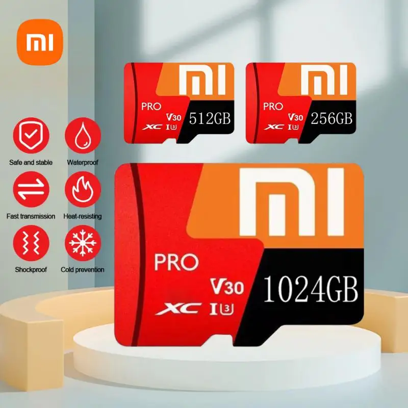 Xiaomi Original Sd Card Class10 64Gb 128Gb Carte Sd Memoria 32Gb 16Gb Tf Card 256Gb 512Gb 1Tb Flash Memory Card Per Dash Cam 