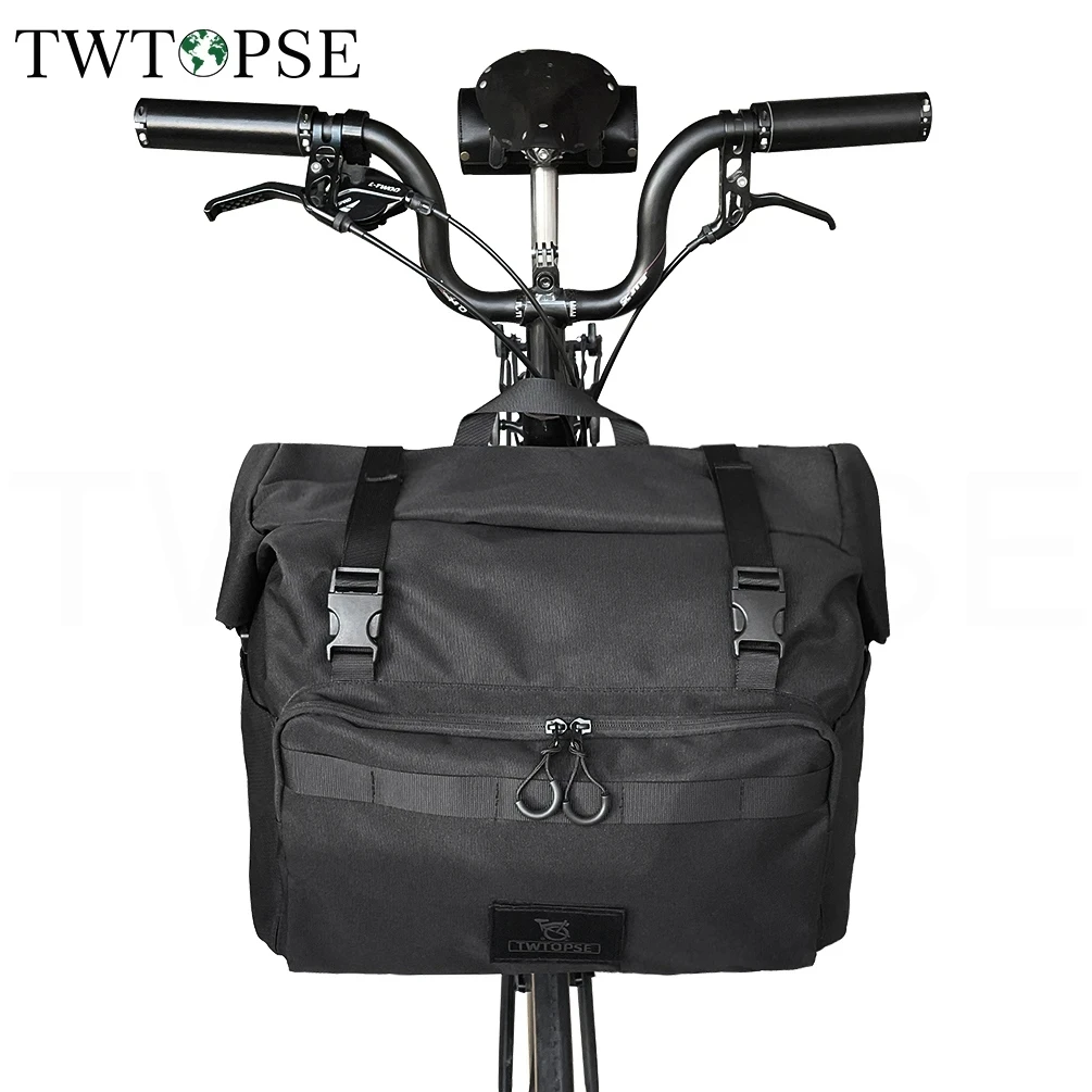 

TWTOPSE 27.5L складная сумка для велосипеда для Бромптона, велосипеда, боро, рулон, топ, большой инструмент для ноутбука, бутылка, вместительная сумка с плечевым ремнем
