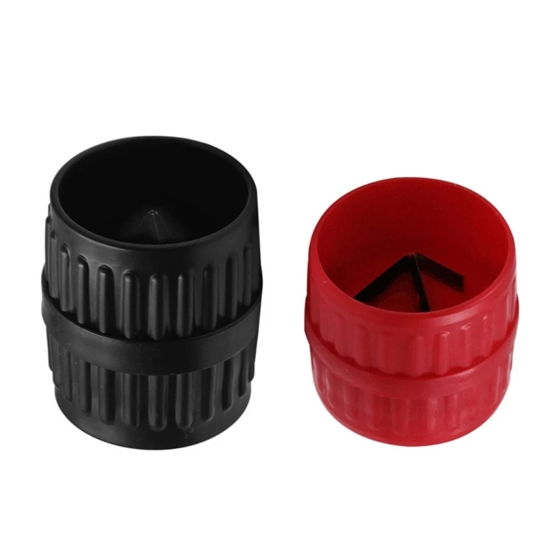 Inner & Outer Pipe Reamer Tool Professional Metal Chamfering Device 3/16" -1-1/2" (5-38MM)(Red) PVC Pipe Deburring Tool