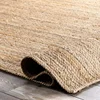 Rug Jute Carpet Rectangle Natural Handmade Runner Rustic Look Braided Style Living Room Decoration Rugs for Bedroom 1