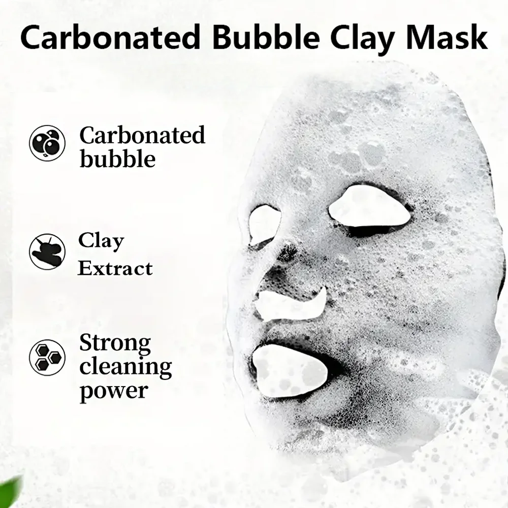 YUITIKUE Carbonated Bubble Mud Mask, 50g - rich in salicylic acid, hypoallergenic, moisturizing mask for light beige types