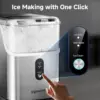 Nugget Makers Countertop, Pebble Maker Machine with 34lbs/24H Soft , Self-Cleaning Sonic Ice Maker with Ice Scoop&Bas 4