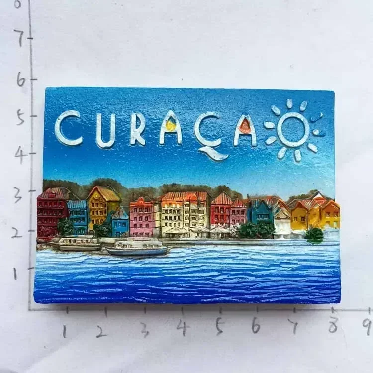 Netherlands Curacao Fridge Magnets Tourist Souvenirs Holland Windmill Amsterdam Magnetic Refrigerator Stickers Home Decor Gifts