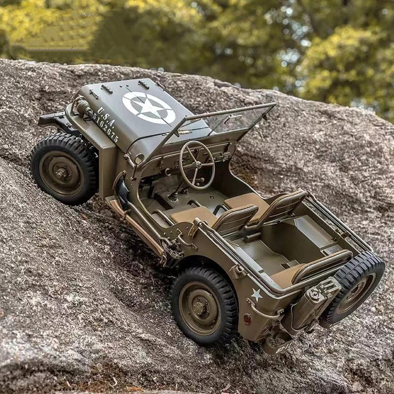 【ジャンク品】Rochobby 1/12スケール ジープWILLYS ROCHOBBY 1/12 Willys MB scaler RTR car kit-ROC11201
