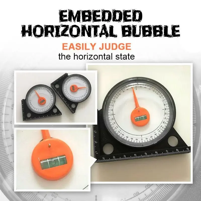 

Mini Zezzo® Magnetic Protractor Tilt Level Meter Angle Finder Precise Inclinometer Clinometer Gauge Tool