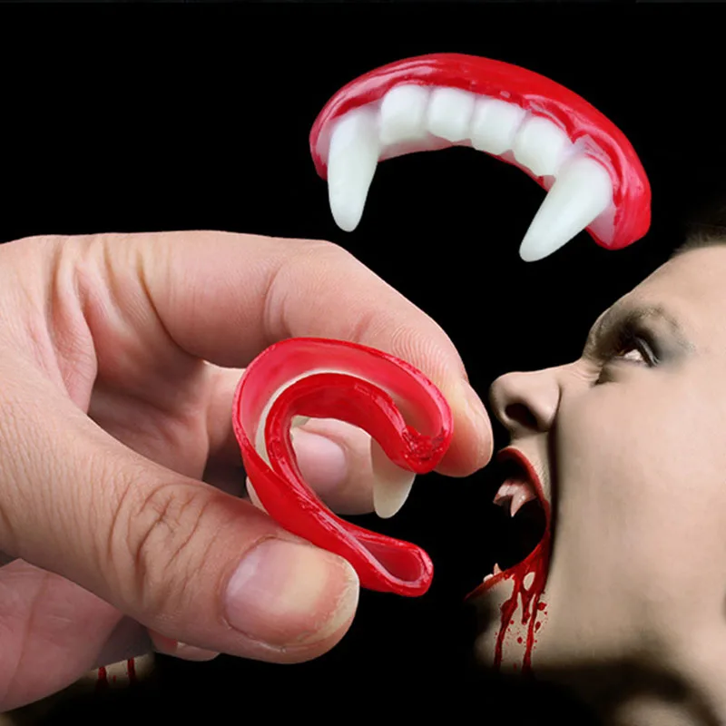 Spooky Vampire Dentures for Halloween Parties and Pranks