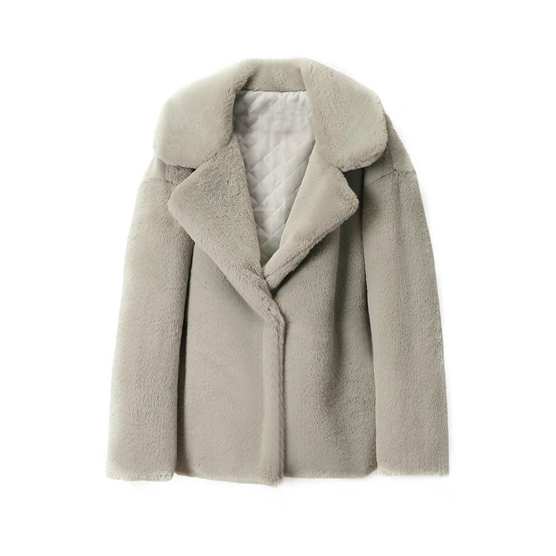 Ins Chic Brand Fashion Long Faux Rabbit Fur Coat Jacket Women Winter Oversized Shaggy Plush Fur Coats Street Girls Overcoat