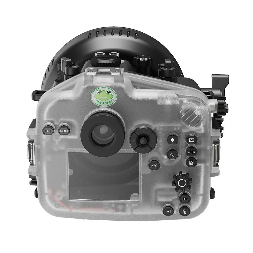 Seafrogs 40M/130FT Underwater Camera Housing For Canon EOS R6 II with Flat Port
