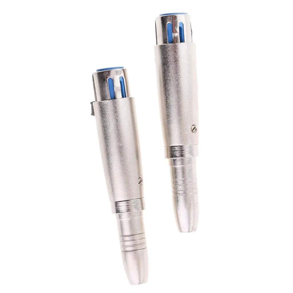 2 Pieces XLR Female to 1/4 "Female Electronic Audio Microphone Adapter