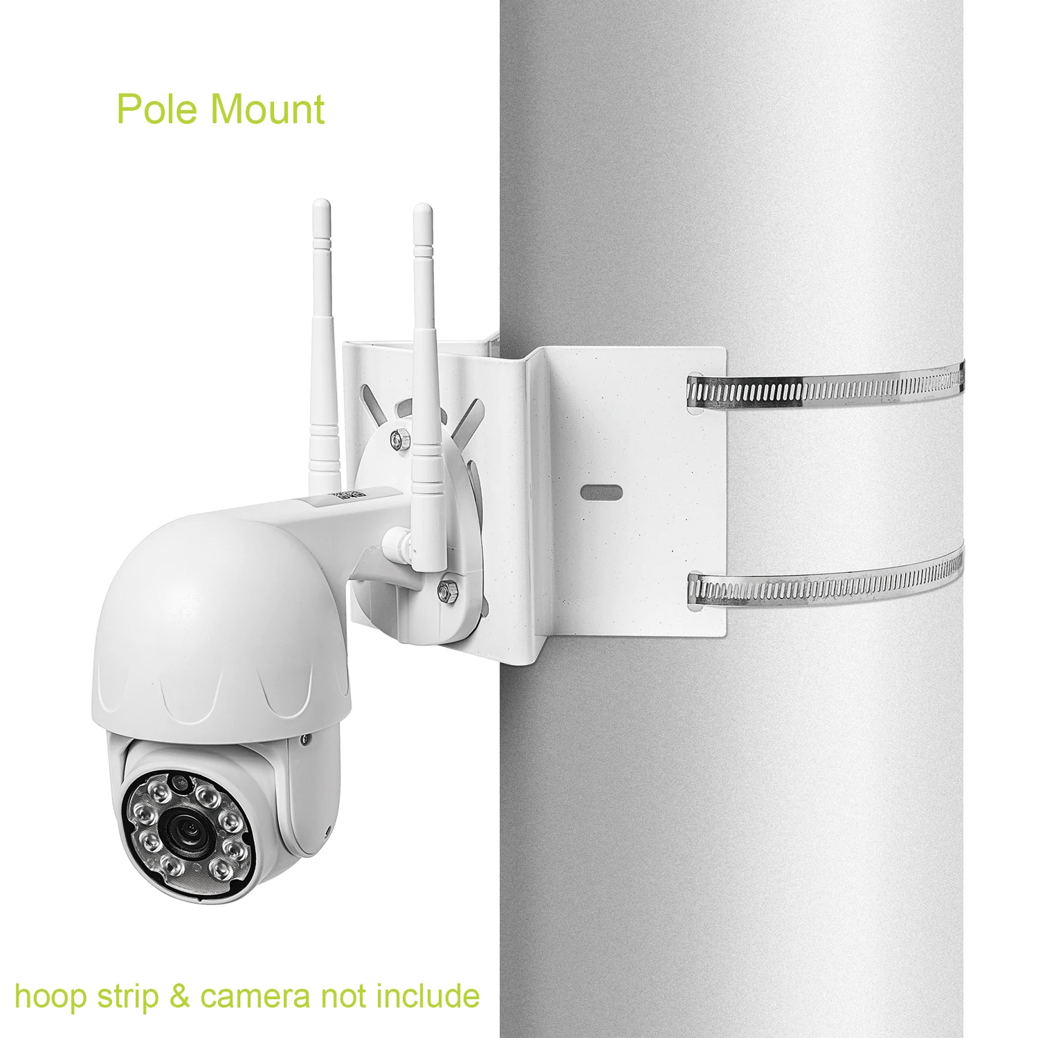 Universele Paal Montagebeugel Voor CCTV Camera - Max 15 Kg, Voor PTZ & Dome Camera's