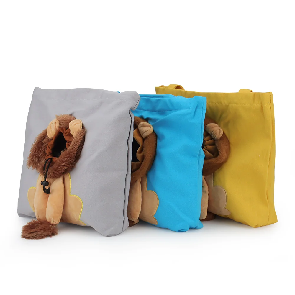 Cat Carriers Bag Canvas Pet Bag Outgoing Travel Mini Dog Handbag Portable Breathable Cute Lion