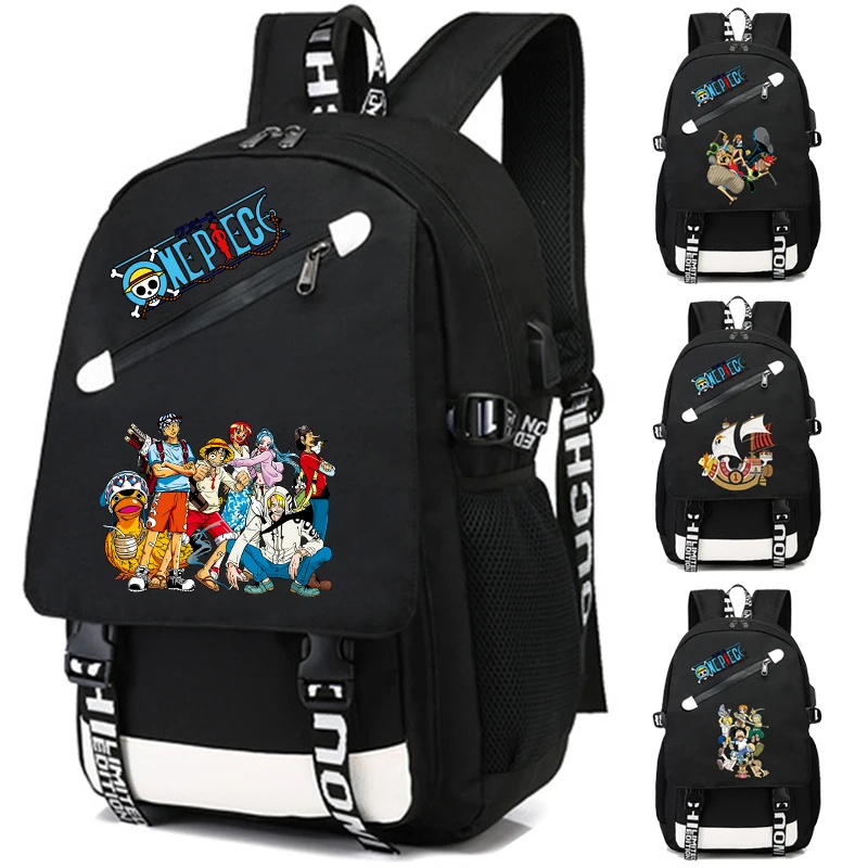 

Anime One Piece Teenage Backpack Unisex School Bag for Boy Girl Cartoon Printing Laptop Bagpack Back To School Rucksack