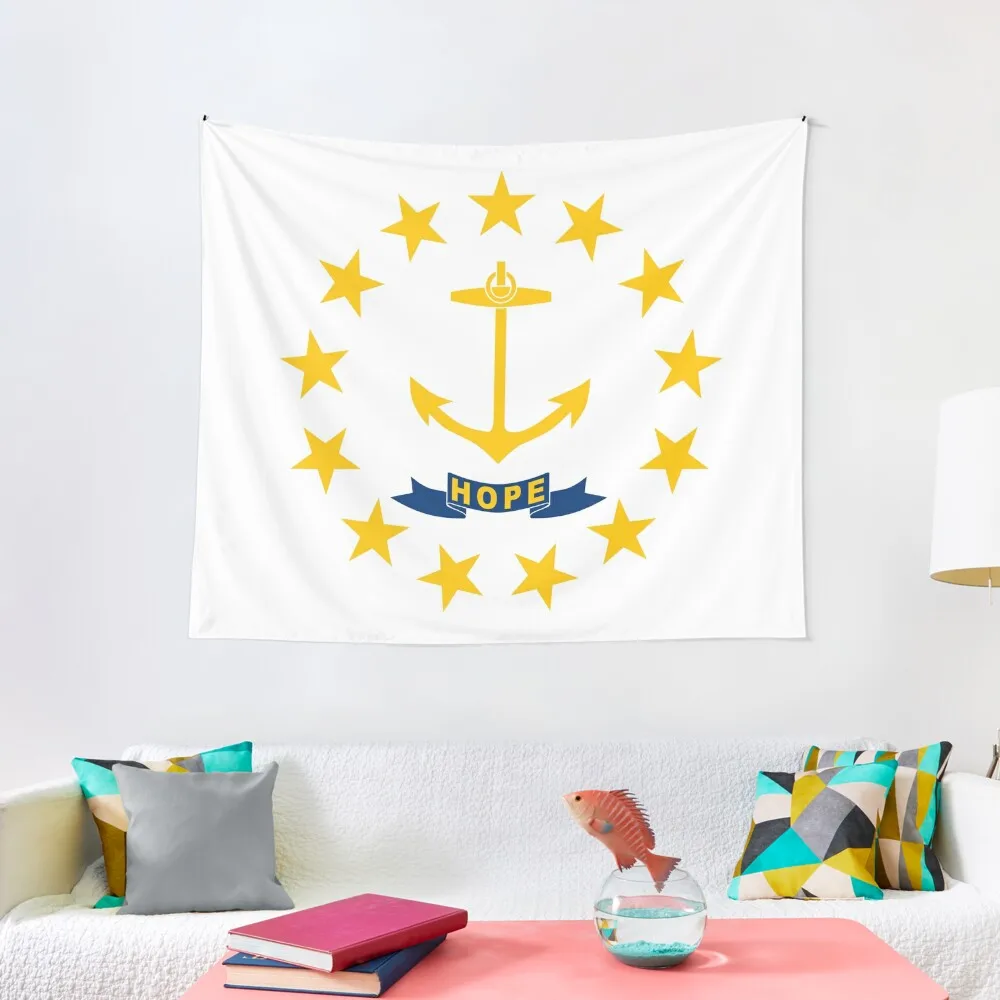 

Flag of Rhode Island Tapestry Aesthetics For Room Wall Decorations Decoration Home Bedroom Deco Tapestry