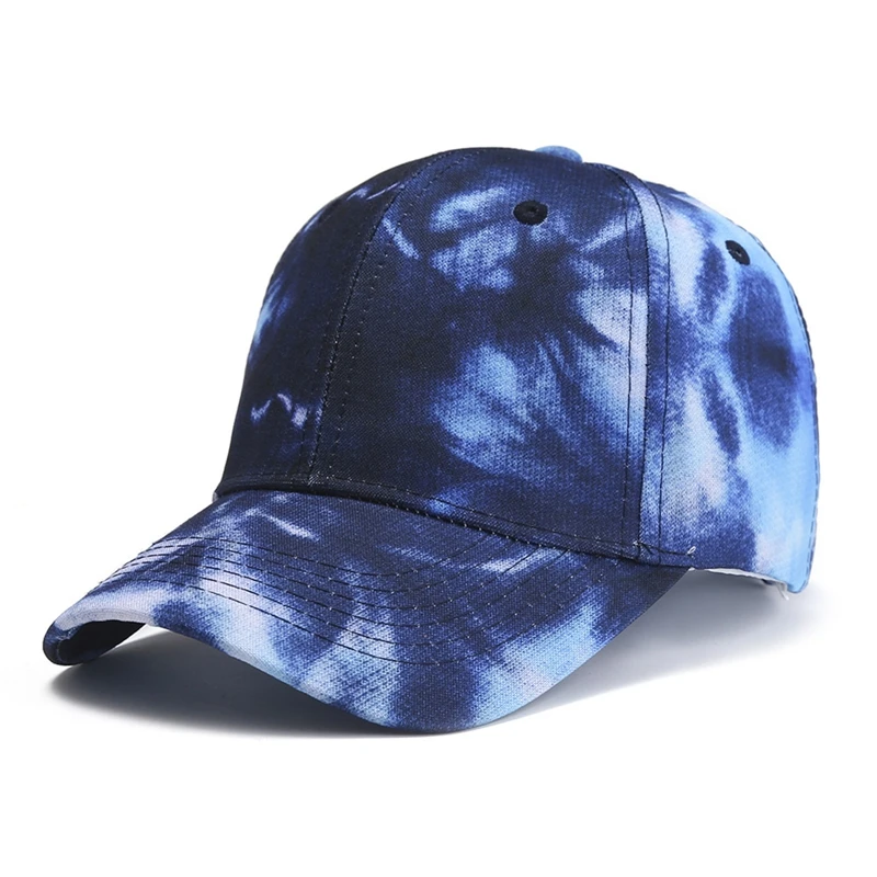 black baseball cap Women Men Tie Dye Cap Multicolor Irregular Print Baseball Cap Female Outdoor Streetwear Summer Caps Hats Baseball Caps