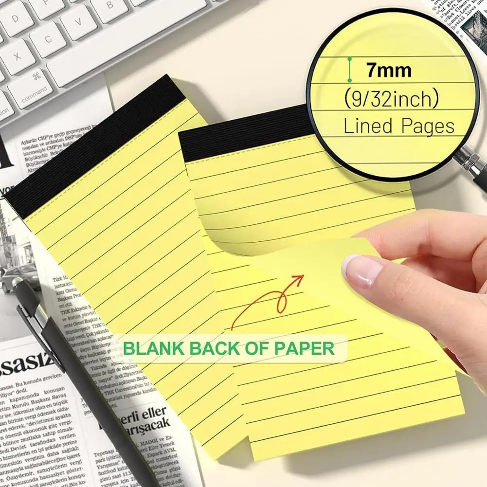 

10 Pack Small Note Pads 3x5 Lined Writing Pads with 30 Sheets Per Notepad Home Office School Practical Gift Idea