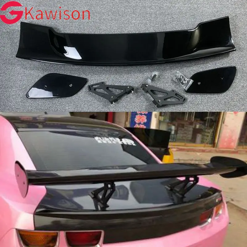 

GT style carbon fiber spoiler universal sedan spoiler for Hyundai Honda Toyota Chevrolet Nissan Mitsubishi Lancer 2014-2018