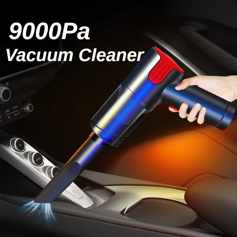 

JM-6601 Portable Wireless Vacuum Cleaner For Car 9000Pa Power Suction Home & Car Use Wet And Dry Mini Handheld Vacuum