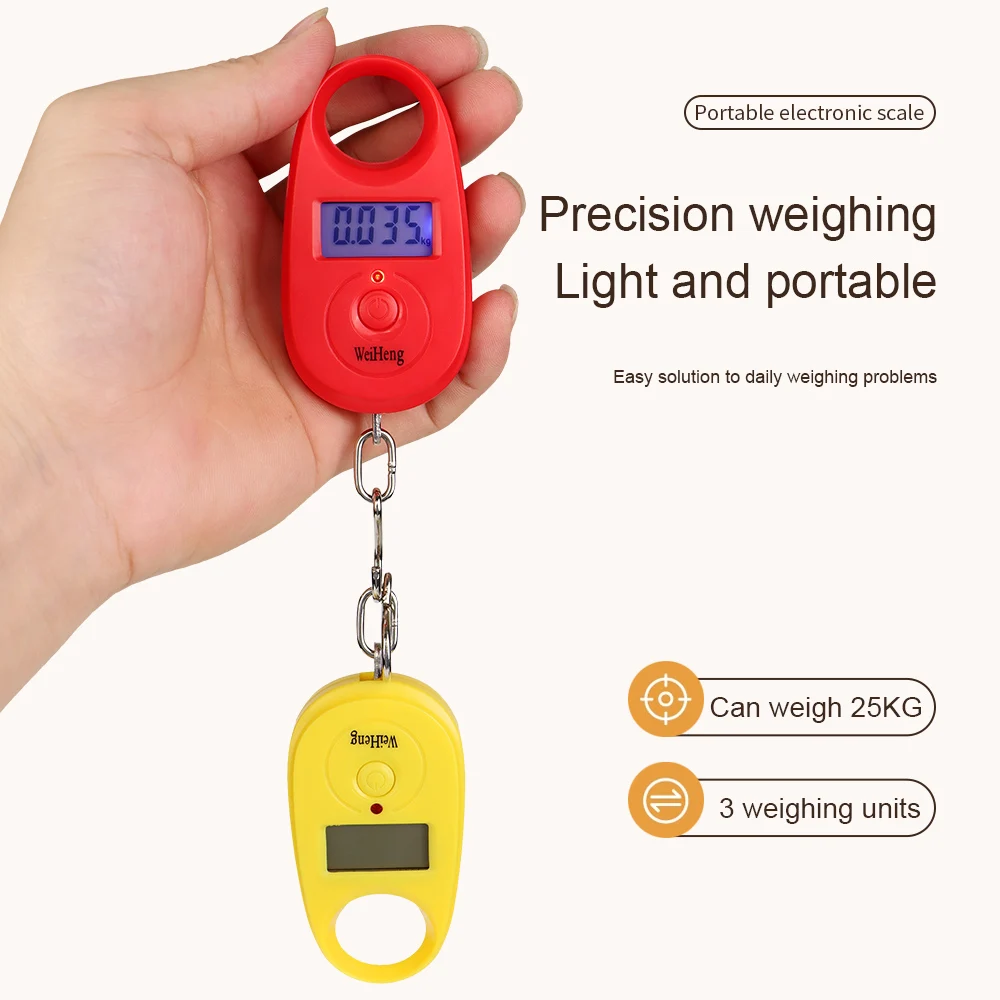 Electronic Mini Digital Fishing 25Kg Scale for Travel Shopping Home