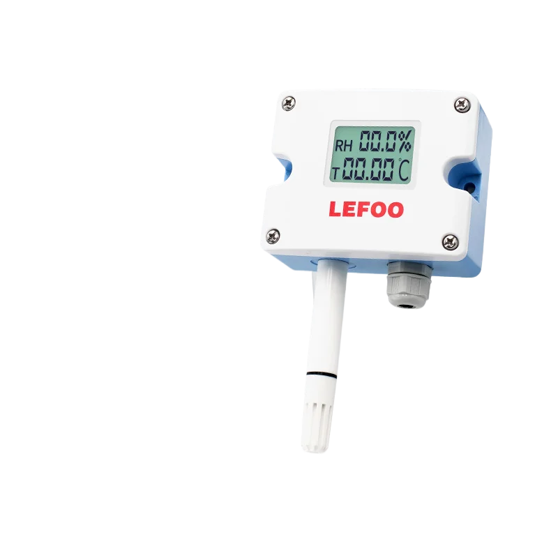 

High Precision 2%RH Temperature and Humidity Sensor Transmitter Digital Display 4-20mA Air Duct Industrial 485