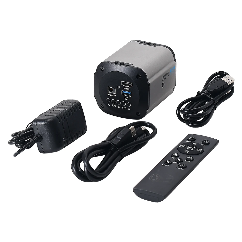 USB HDMI 듀얼 출력 라이브 올인원 카메라 대형 필드 뷰 산업용 비디오 현미경 전화 PC PCB 납땜 수리용