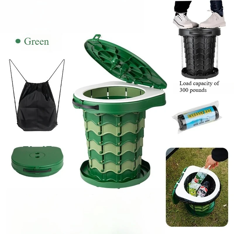 مرحاض تخييم خفيف للغاية وقابل للطي - مرحاض خارجي م...