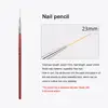 1~8PCS Nail Brush Acrylic French Stripe Line Painting Drawing Flower Pen Gel UV Polish French Nail Liner Pens Manicure Tool 6