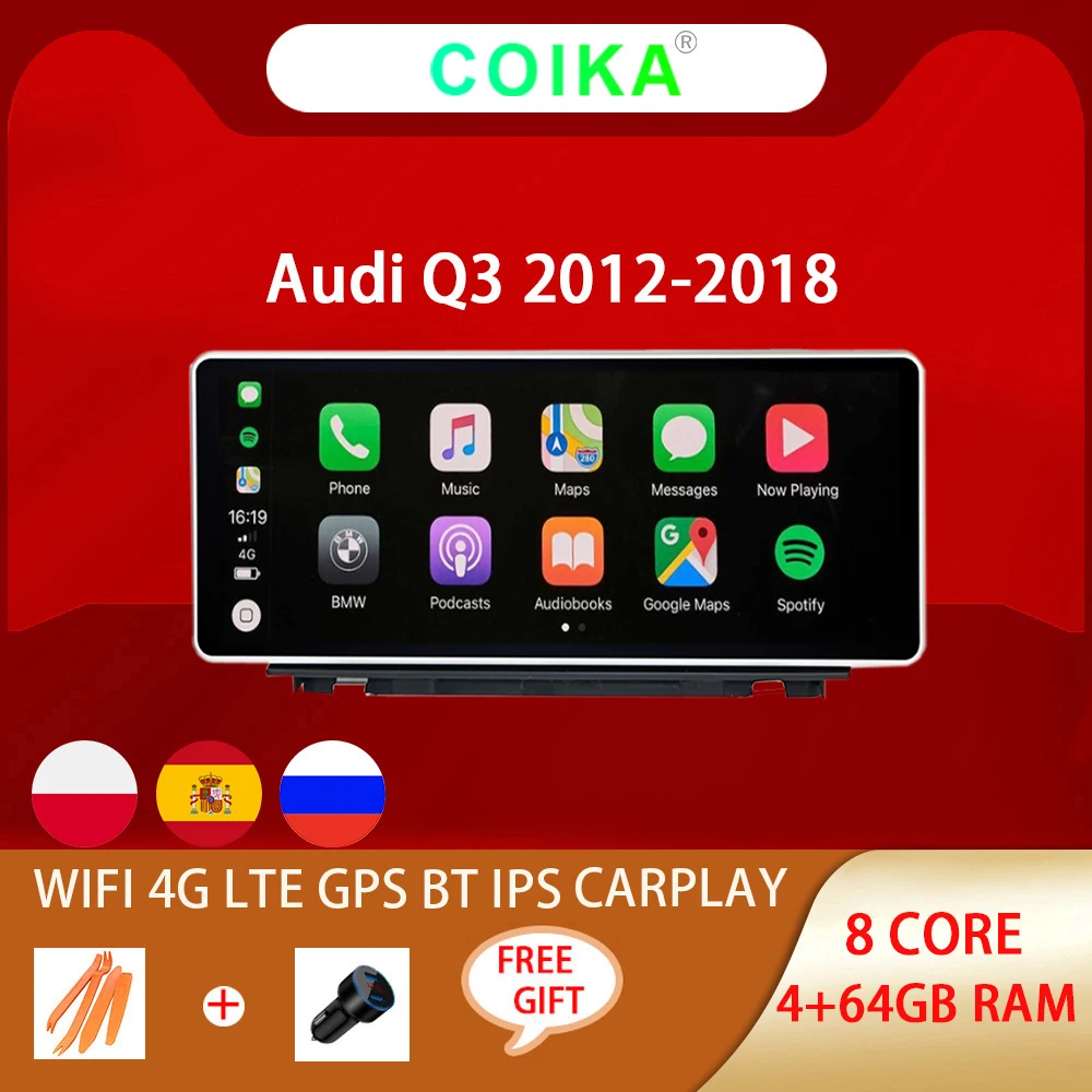 Мультимедийная система для Audi Q3 10 25-2012 4 + 64 ГБ Android 2018 | Автомобили и мотоциклы